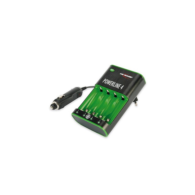 Chargeur De Piles Ansmann Powerline 5 Pro - Station Charge/Décharge/Test Pour NiMH, NiCd (AA, AAA, C, D, 9V) - Écran LCD