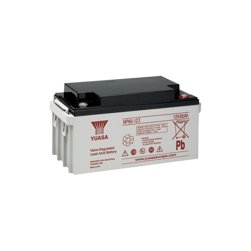 Batterie plomb YUASA, gamme NP - NP65-12 I FR - 65.0Ah et 12V - AGM