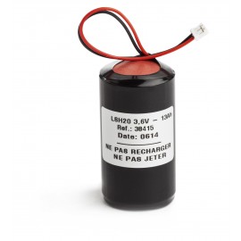 Pile Batterie Alarme Compatible LEGRAND 432 90 - D - LSH20 - 3,6V - 13,0Ah + Connecteur BLANC Sirene 432 58