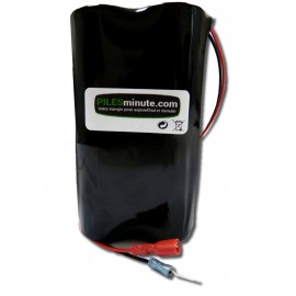 Pack piles Alarme Compatible SES - Alcaline - 12V - 18Ah + Connecteur