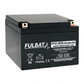 Batterie FULBAT FP12-24 FR - Plomb Standard - 12V - 24Ah - UL94.FR