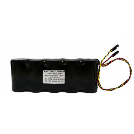 CHRONO Pile Batterie Alarme Compatible NOXALARM - D - Lithium - 9.0V/15.0V - 7.75Ah + Connecteurs
