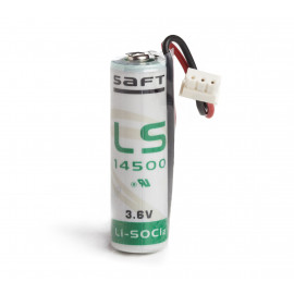 CHRONO Pile Batterie Alarme Compatible TECNOALARM - AA - 3.6V - 2300mAh + Connecteur