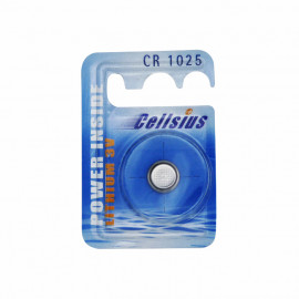 Pile Bouton CR1025 Standard - Celsius / Panasonic - Lithium - 3V