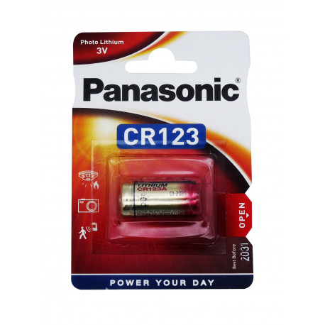 PANASONIC CR123 Power photo - CR123A - CR17345 - CR2/38L