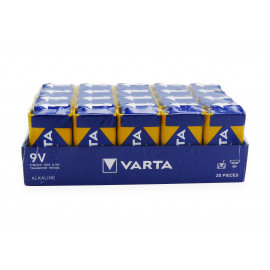 Piles VARTA 6LR61 - Industrial - Boite de 20 - 9V