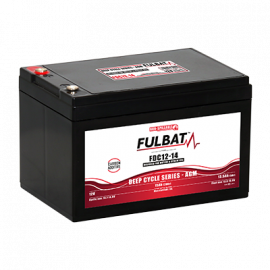 Batterie FULBAT FDC12-14 - Deep Cycle AGM Carbone - 12V - 14Ah